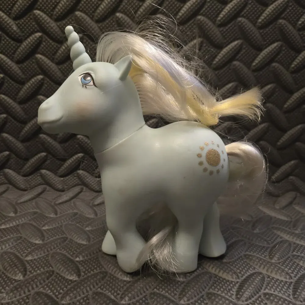 Vintage My Little Pony G1 Sunbeam Unicorn Blue Pony Hasbro 1983